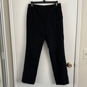 Talbots Black Multicolor Speckled Pants